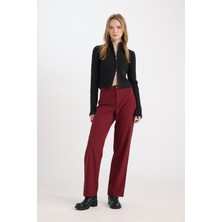 DeFacto Wide Leg Kumaş Pantolon Yüksek Bel Basic Standart Boy E1043AX24WN