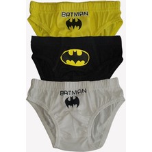 Erkek Çocuk 3 Adet Slip Külot Batman Lisanslı