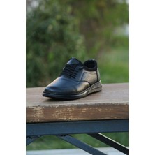 Erkek Sportif Kışlık Kundura Hakiki Deri  Kauççuk Taban Otobetik ve Bağsız Lastikli