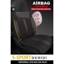 Nissan    Prımera 1996-1999UYUMLU Oto Koltuk Kılıfıs-Sport Serisi- Sarı