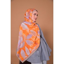 Mayda Şal 81007-15 Yeni Trend Suluboya Çiçek Deseni