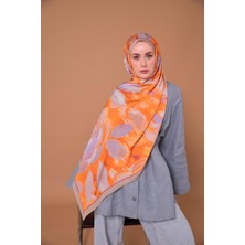Mayda Şal 81007-15 Yeni Trend Suluboya Çiçek Deseni