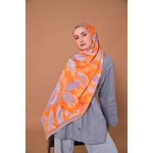 Mayda Şal 81007-15 Yeni Trend Suluboya Çiçek Deseni