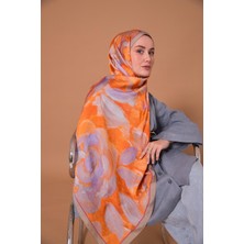 Mayda Şal 81007-15 Yeni Trend Suluboya Çiçek Deseni