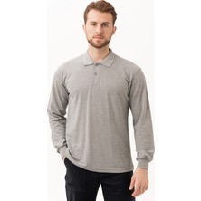Gaura Polo T-Shırt Gri Melanj