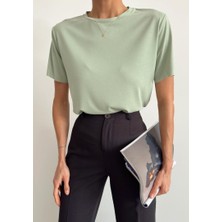 S0017426 Bsm Düz Oversize T-Shirt