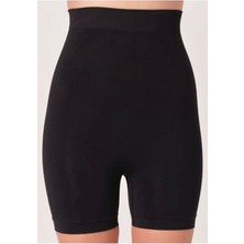 Siyah Kadın Kalça Kaldırıcı Dikişsiz Korse - 760