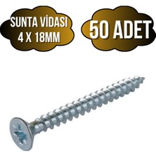 DS Yapı Sunta Vidası 4X18MM Çinko Ahşap Mdf Montaj VIDASI(4X18MM)