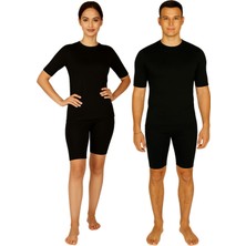 Ems Fitness Kısa Tayt Kıyafet Takımı Pamuklu Unisex