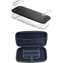 Teknoroket Nintendo Switch 2 Koruyucu Taşıma Çantası ve Şok Emici Şeffaf Komple Kılıf Seti