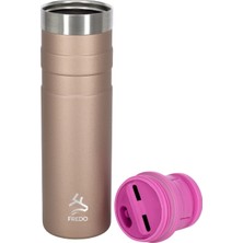 Comfort Therm Paslanmaz Çelik Rose Gold Termos Bardak, Mug 600ML