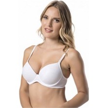 Kadın Beyaz  Destekli Dolgulu Basic Sütyen 7080
