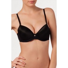 Diana (Siyah) Desteksiz Dolgusuz Soft Cup Sütyen Yeni Sezon
