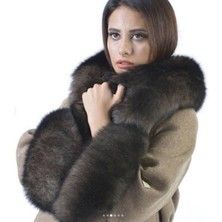 Deri Work Hakiki Deri Açık Kahve Kadın Kürk Ceket Mont %100 Orijinal Deri