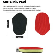 Mg Ps Yedek Cırtlı El Kil Pedi  (2 Adet) 12X8 cm - Aplikatör Clay Pad Sponge Block