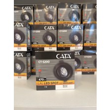 Cata CT-5200 7W/6400K Lal LED Spot (Siyah Kasa) (Beyaz) Cata
