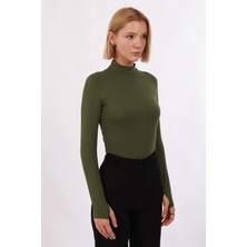 Kadın Parmak Detaylı Body