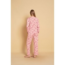Kadın Homewear Looney Tunes Desenli Pijama Takımı Yeni Sezon