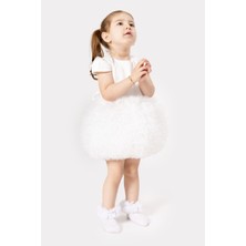 Bebek Kız Çocuk Doğum Günü Parti Düğün Elbise Tüllü Tütü Astarlı Çocuk Giyim Bebek Giyim Kız Bebek