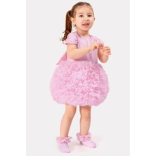Bebek Kız Çocuk Doğum Günü Parti Düğün Elbise Tüllü Tütü Astarlı Çocuk Giyim Bebek Giyim Kız Bebek