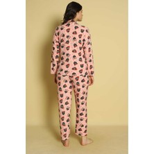 Kadın Önden Düğmeli Yeni Sezon Homewear Pijama Takımı Yeni Sezon
