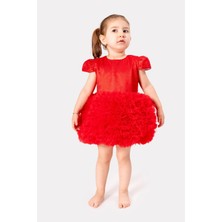 Bebek Kız Çocuk Doğum Günü Parti Düğün Elbise Tüllü Tütü Astarlı Çocuk Giyim Bebek Giyim Kız Bebek