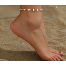 Şıklığınızı Tamamlayacak Incili Kadın Ayak Halhal