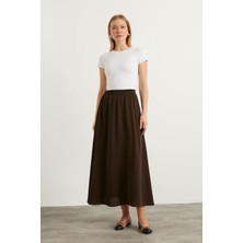 Acı Kahverengi Kloş Etek