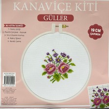 Tuva Kanaviçe Etamin Kiti Güller 19 cm MGCS01