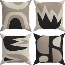 Evdek Geometric 4'lü Kırlent Kılıfı DS34