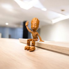 Oynar Bacaklı Baby Groot Figürü Dekoratif Obje | Kabuk Factory Tasarımı