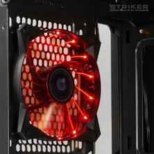 Green Strıker Midtower 3X120MM Fan Siyah Bilgisayar Kasası 6X120MM Fan Desteği (Psuyok)