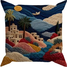 Evdek Embroidery DS33 Dijital Baskılı Kırlent Kılıfı