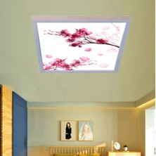 Kiraz Dalı LED Lamba- Tavana Model -Kolay Montaj Avize- 60W Aydınlatma- Mercek LED Modern Çerçeve
