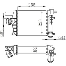 KRAFTVOLL-08030011 - Turbo Radyatörü Intercooler Clıo Iv Symbol Iıı Sandero Iı Duster Dokker Lodgy 1.5 Dcı
