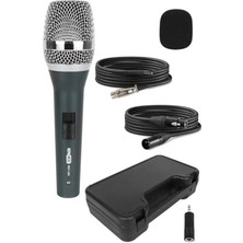 RST-350 Profesyonel Dinamik Cardioid Kablolu El Mikrofonu Kaliteli (Çanta ve Full Set)