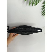VeronicaArt Renkli Makyaj Çantası, Clutch El Çantası , Polyester Tress Çanta