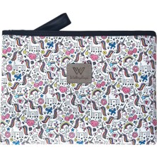 Wallery Bags Fermuarlı, Bileklik Askılı, Çok Amaçlı Çanta El Portföyü & Clutch Çanta