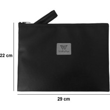 Wallery Bags Fermuarlı, Bileklik Askılı, Çok Amaçlı Çanta El Portföyü & Clutch Çanta