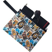 Wallery Bags Fermuarlı, Bileklik Askılı, Çok Amaçlı Çanta El Portföyü & Clutch Çanta