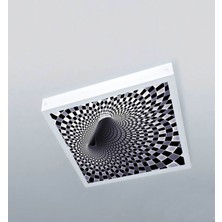 1X1-TEKLI-60X60-TAVANA Yapışık LED PANEL-54W-SIVA Üstü Evize-Kolay Montaj-Derinlik- LED