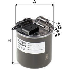 Mercedes ml W164 320 Cdı Yakıt Filtresi 2006-2009 Filtron