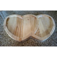Kitty Home Ahşap Sunum Tahtası - Kalp Şekilli - 29 X 19 cm