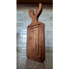 Kitty Home Ahşap Sunum Tahtası - 31 X 12 Cm - Kahverengi