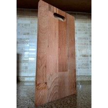 Kitty Home Ahşap Doğrama Tahtası - 37 X 19 cm - Kayın Ağacı - Kahverengi