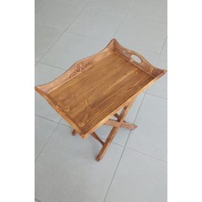 Tepsi Sehpa Royal Model (Ladin Ağacı Üretim) Ayrılabilir Ayak