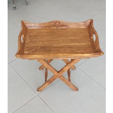 Tepsi Sehpa Royal Model (Ladin Ağacı Üretim) Ayrılabilir Ayak