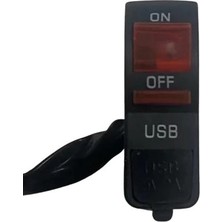 Far Açma Düğmesi USB Işıklı Sarı
