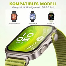 Huawei Watch Fit 4 Pro / Fit 4 /fit 3 Uyumlu Hasır Örgü Dokuma Ince Cırtlı Spor Kumaş Kordon Kayış