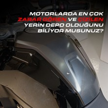 Bmw F900 Xr 2024 ile Uyumlu Kaydırmaz 6d Karbon 15 Parça Tank Pad Seti GC35